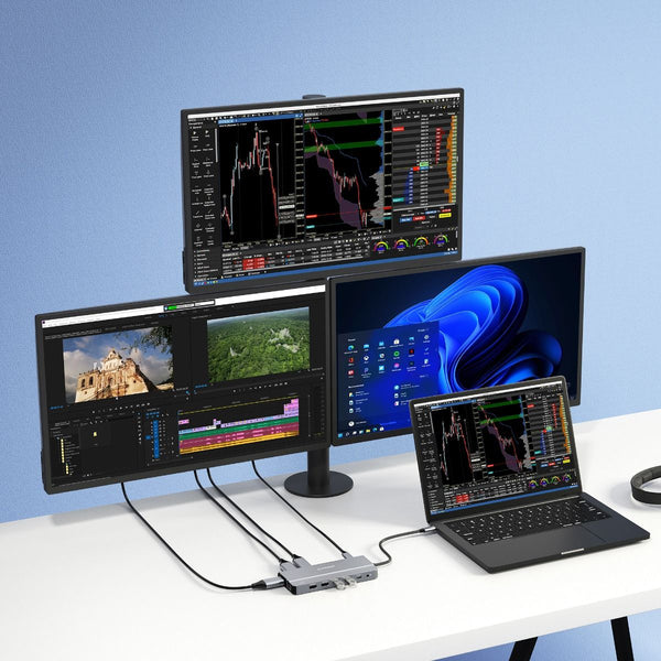 Mbeat Elite X14 Triple 4K Display Usb C Hub For Computers And Tablets Usb Cables Hubs & Adapters