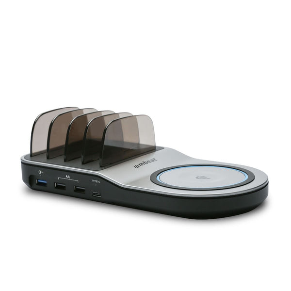 Mbeat Gorilla Power 50W Qi Certified Multi Device Usb & Wireless Charging Dock Chargers & Cradles