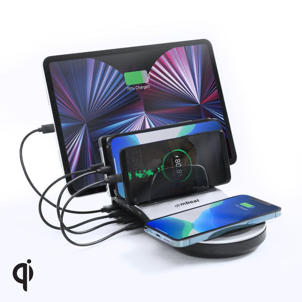 Mbeat Gorilla Power 50W Qi Certified Multi Device Usb & Wireless Charging Dock Chargers & Cradles