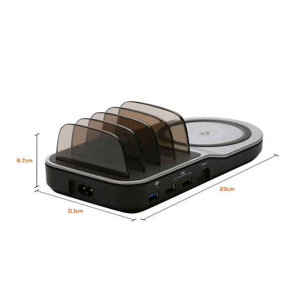 Mbeat Gorilla Power 50W Qi Certified Multi Device Usb & Wireless Charging Dock Chargers & Cradles