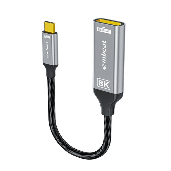 Mbeat Tough Link 8K Usb C Dp Adapter Space Grey Monitor/Av Cables & Adapters