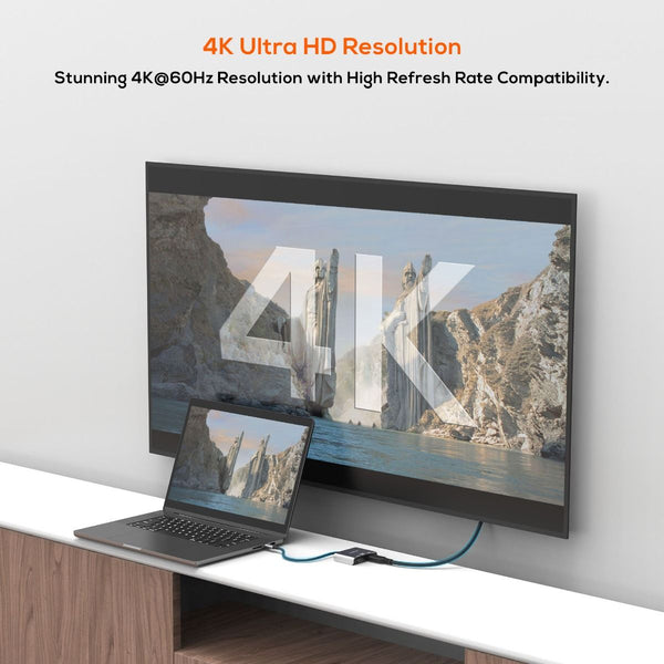 Mbeat Tough Link Usb C Dual 4K/60Hz Hdmi Mst Adapter Space Grey A/V Cables & Adapters