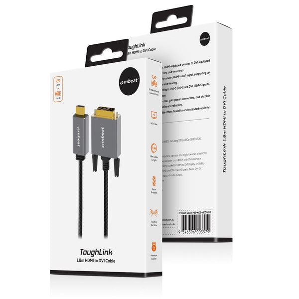 Mbeat Tough Link 1.8M Hdmi Dvi Cable Other Computer Cables