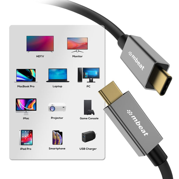 Mbeat Tough Link 1M Usb 4.0 Usb C Cable Space Grey Other Computer Cables