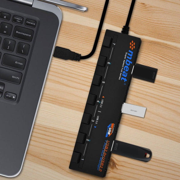 Mbeat 7 Port Usb 3.0 And 2.0 Hub Manager With Switches Usb Cables Hubs & Adapters