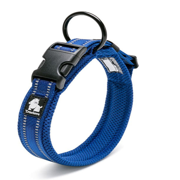 Heavy Duty Reflective Collar Blue 2Xs Dog Collars
