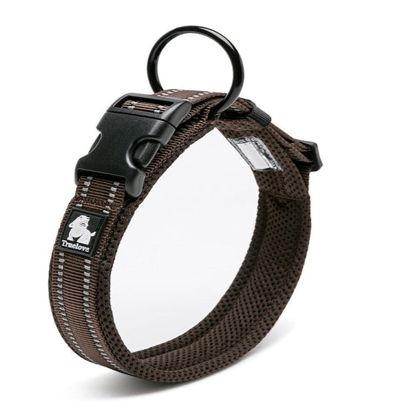 Heavy Duty Reflective Collar Brown 2Xs Dog Collars
