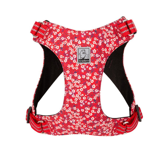 Floral Doggy Harness Red Xs Harnesses