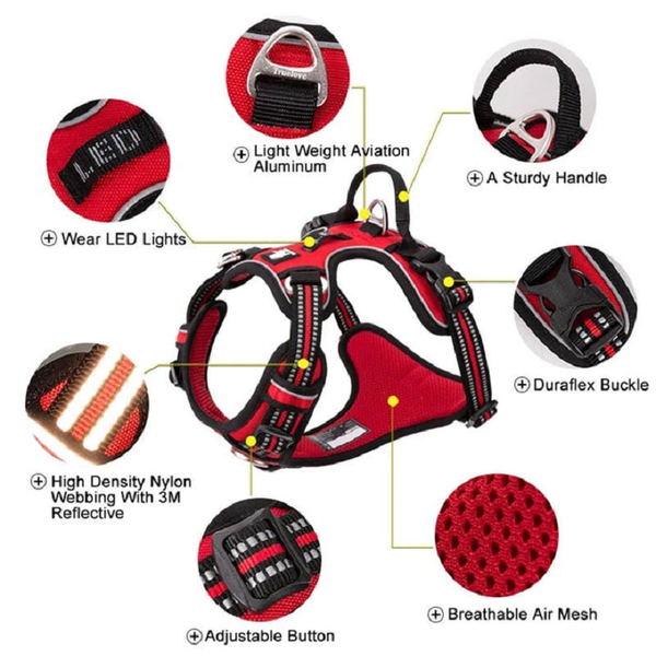 No Pull Harness Pink M Harnesses