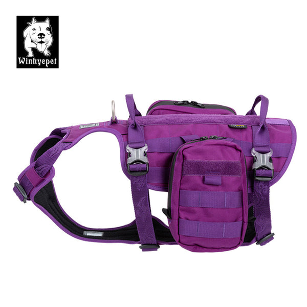 Whinhyepet Military Harness Purple L Harnesses