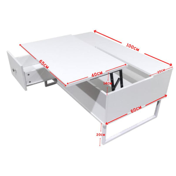 Lift Up White Coffee Table With Storage Coffee Tables