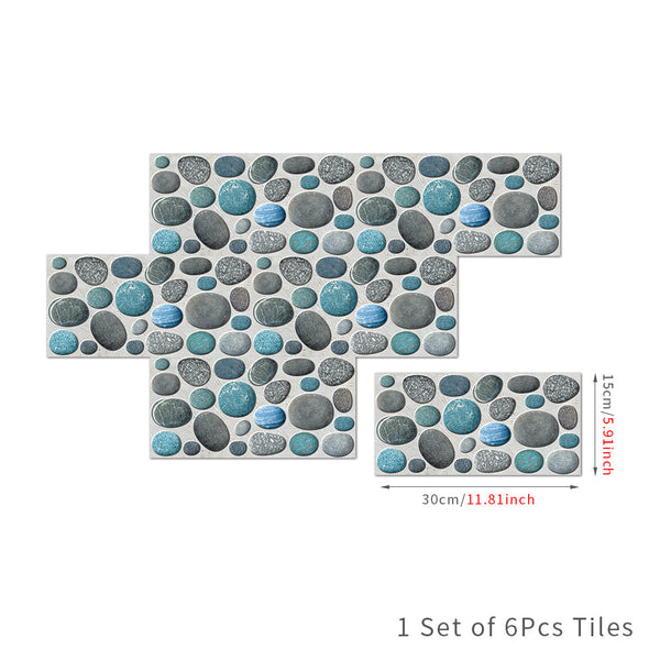Waterproof Tiles Stone Wallpaper Stickers Bathroom Kitchen Stormy Wall Stickers