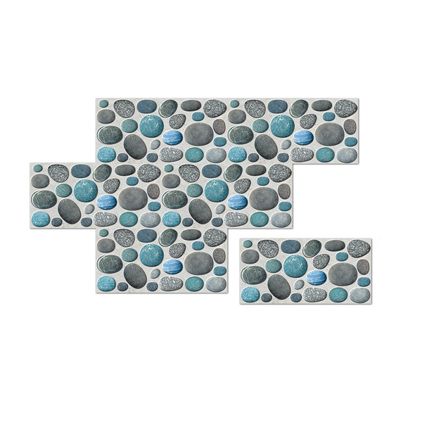 Waterproof Tiles Stone Wallpaper Stickers Bathroom Kitchen Stormy Wall Stickers