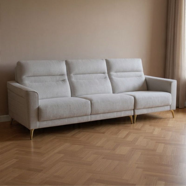 Maddison 3 Seater Fabric Sofa Light Grey Sofas Armchairs & Couches