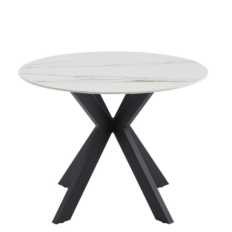 Tracey Round Marble Stone Dining Table Dining Tables