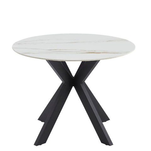 Tracey Round Marble Stone Dining Table Dining Tables