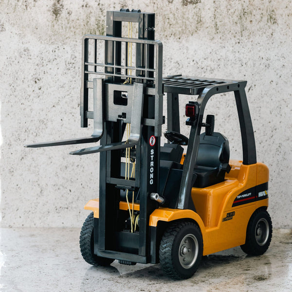 1:10 Scale 2.4G 8 Channel Metal Remote Control Forklift Construction Vehicle With Lifting Function & Sound Other Rc Model Vehicles & Kits
