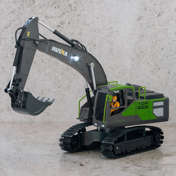 1:18 Scale 13 Channel Alloy Remote Control Excavator Construction Vehicle With Lights Sound And Steam Other Rc Model Vehicles & Kits