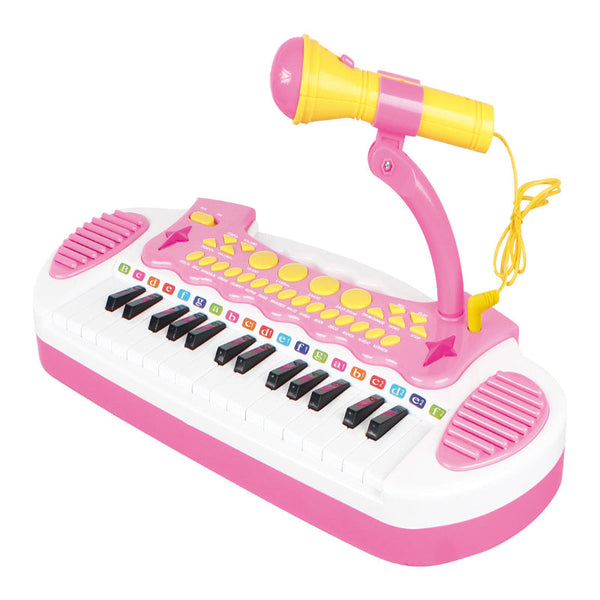 Children's Electronic Keyboard With Stand (Pink) Musical Instrument Toy Electronic Keyboards