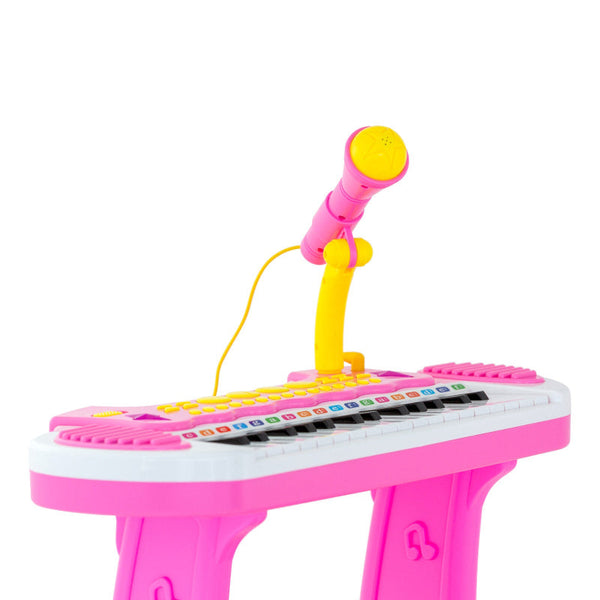 Children's Electronic Keyboard With Stand (Pink) Musical Instrument Toy Electronic Keyboards