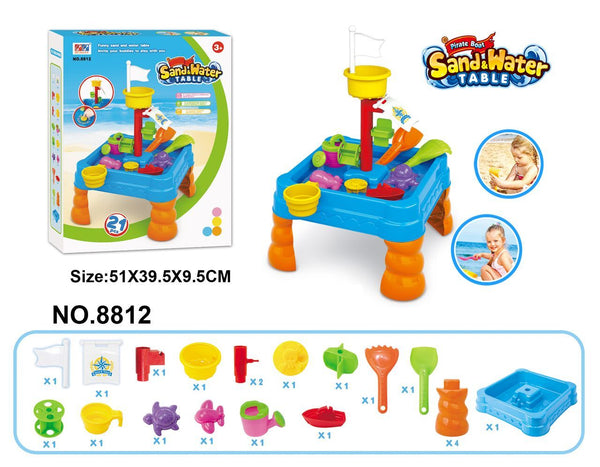 Children's Sand & Water Table With 21 Play Accessories Sand & Water Tables
