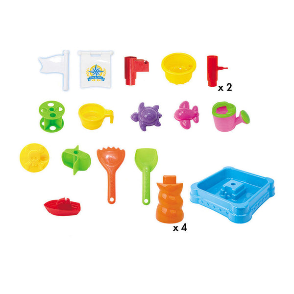 Children's Sand & Water Table With 21 Play Accessories Sand & Water Tables