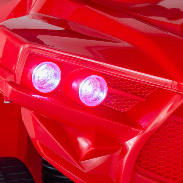 Lenoxx Rechargeable Ride On Quad Bike (Red) With Safe Braking System Kids Ride On Toys