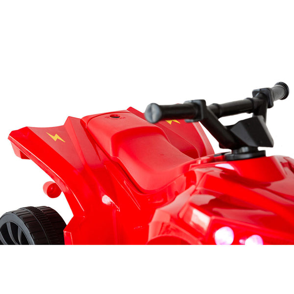 Lenoxx Rechargeable Ride On Quad Bike (Red) With Safe Braking System Kids Ride On Toys