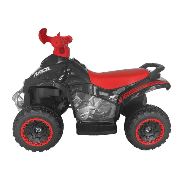 Quad Ride On Electronic 4 Wheel Atv (Black) For Children Up To 3Km/H Kids Ride On Toys