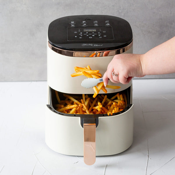 7L Digital Air Fryer With 8 Pre Set Touch Control Cooking Programs Cream Air Fryers