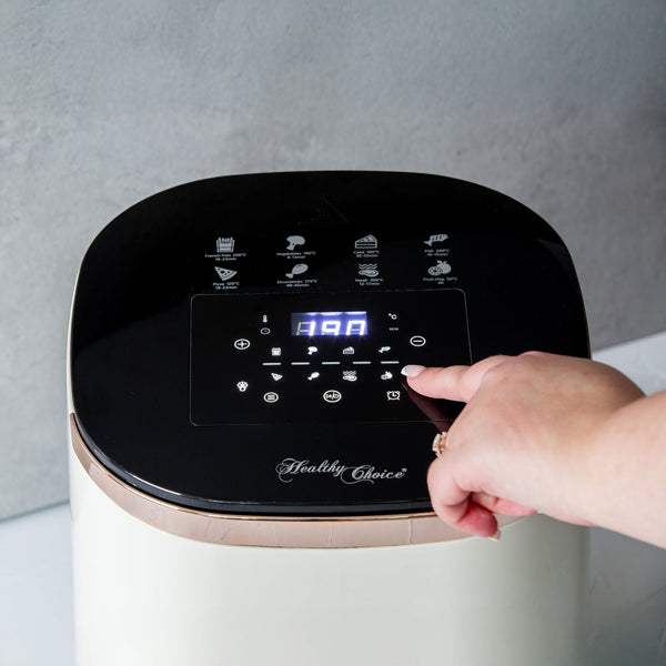 7L Digital Air Fryer With 8 Pre Set Touch Control Cooking Programs Cream Air Fryers