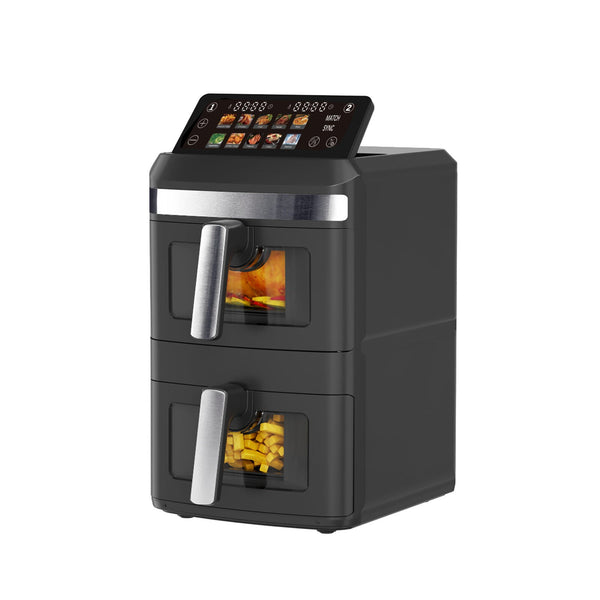 13L Dual Zone 2300W Double Stack Air Fryer With Foldable Top Display Air Fryers