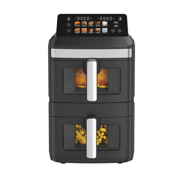 13L Dual Zone 2300W Double Stack Air Fryer With Foldable Top Display Air Fryers