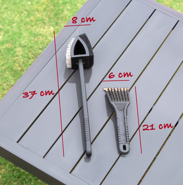 Stainless Steel Bbq Brush And Scraper Blade Cleaning Brushes