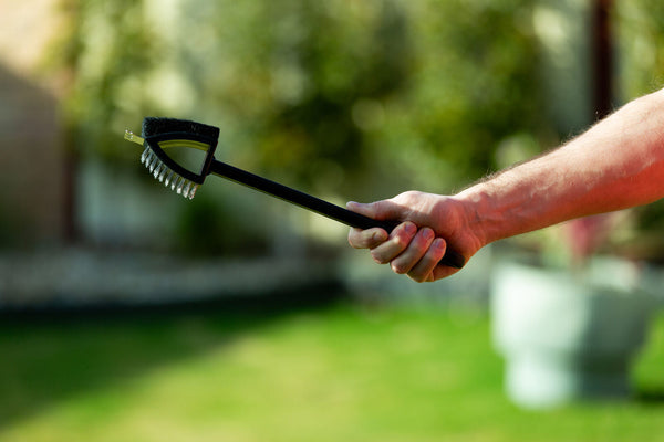 Stainless Steel Bbq Brush And Scraper Blade Cleaning Brushes
