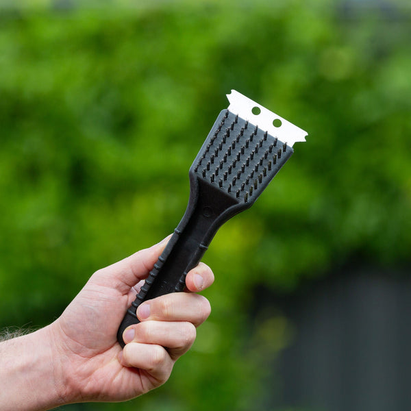 Stainless Steel Bbq Brush And Scraper Blade Cleaning Brushes