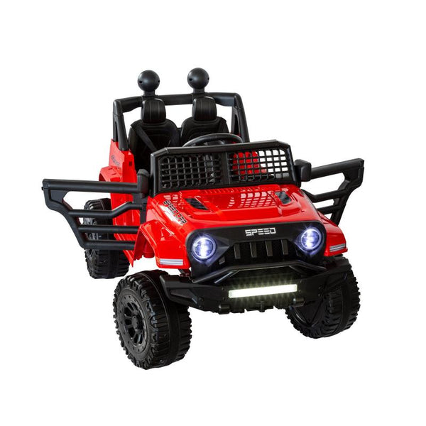 Lenoxx Jeep Inspired Remote Controlled Ride On Electric Car (Red) Kids Ride On Toys