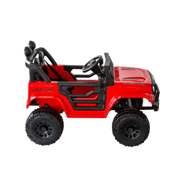 Lenoxx Jeep Inspired Remote Controlled Ride On Electric Car (Red) Kids Ride On Toys