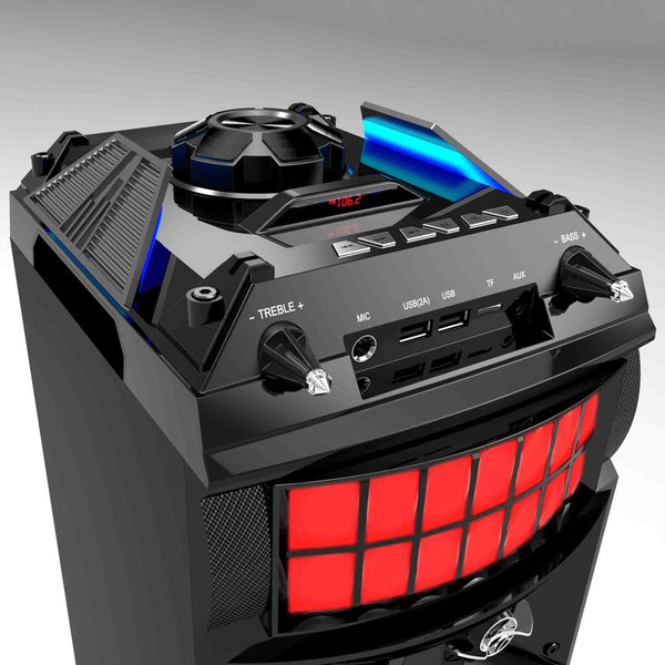 Led Stage Lights Portable Wireless Streaming Speaker With 80W Rms Audio Docks & Mini Speakers