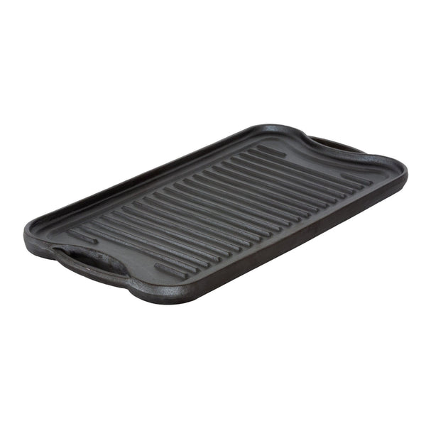 Oil Seasoned Ready To Use 50.7X25.8Cm Reversible Cast Iron Grill Black Frying & Grill Pans