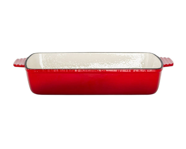 Enamelled Cast Iron 38.5X23cm Rectangular Roaster (3.4L) Red Other Cookware