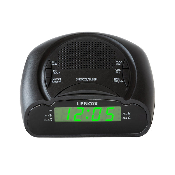 Am/Fm Alarm Clock & Radio W/ Green Led Time Numbering Alarm Clocks & Clock Radios
