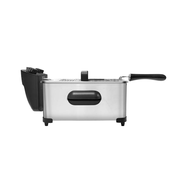 3.8L Deep Fryer With Timer Control Knob And Thermal Safety Device Deep Fryers