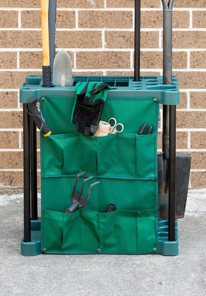 Organising Storage Rack For Garden Tools (Green) & Keep The Shed Tidy Tool Storage Organisers