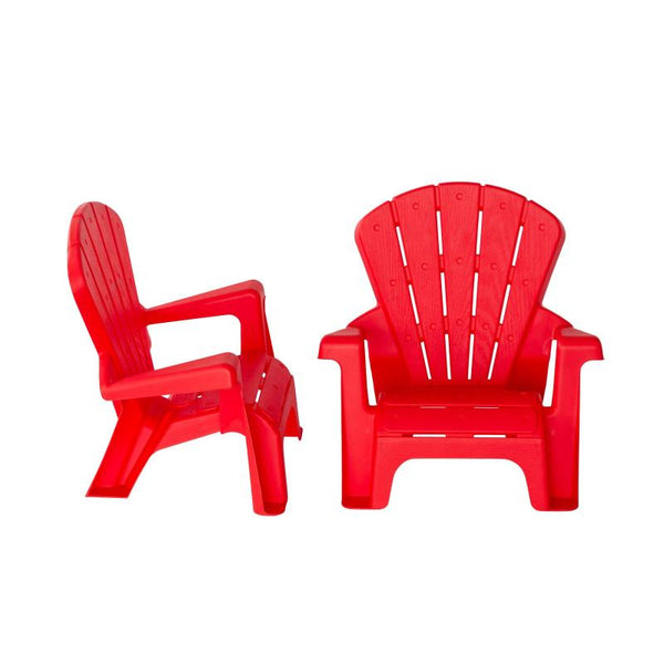 Hacienda Kids Durable Table And Two Child Sized Chairs Set Red Kids Play Table & Chair Sets