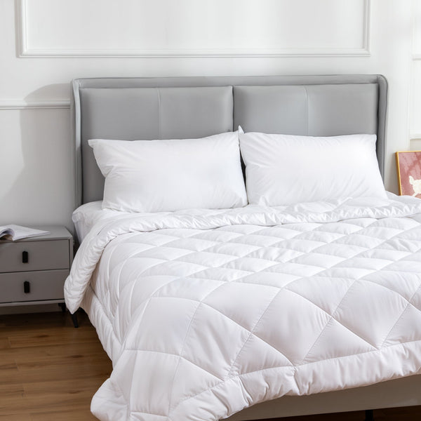 Hacienda 100% Cotton Pillow Cover With Poly Fill Hypoallergenic 2 Pack Pillow Cases