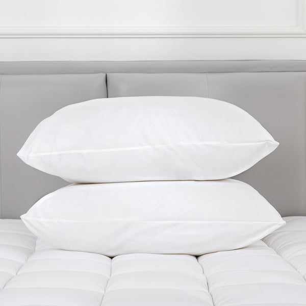 Hacienda 100% Cotton Pillow Cover With Poly Fill Hypoallergenic 2 Pack Pillow Cases