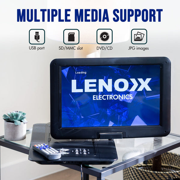 15.4" Swivel Portable Dvd Player & Screen Rechargeable Entertainment