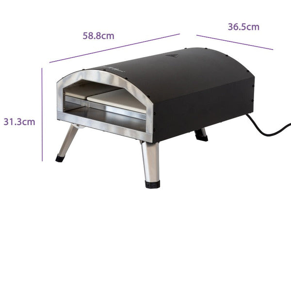 Healthy Choice Compact And Portable 12" Outdoor Electric Pizza Oven Pizza Ovens