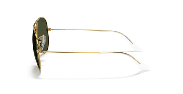 Aviator Classic In Gold And Green Sunglasses